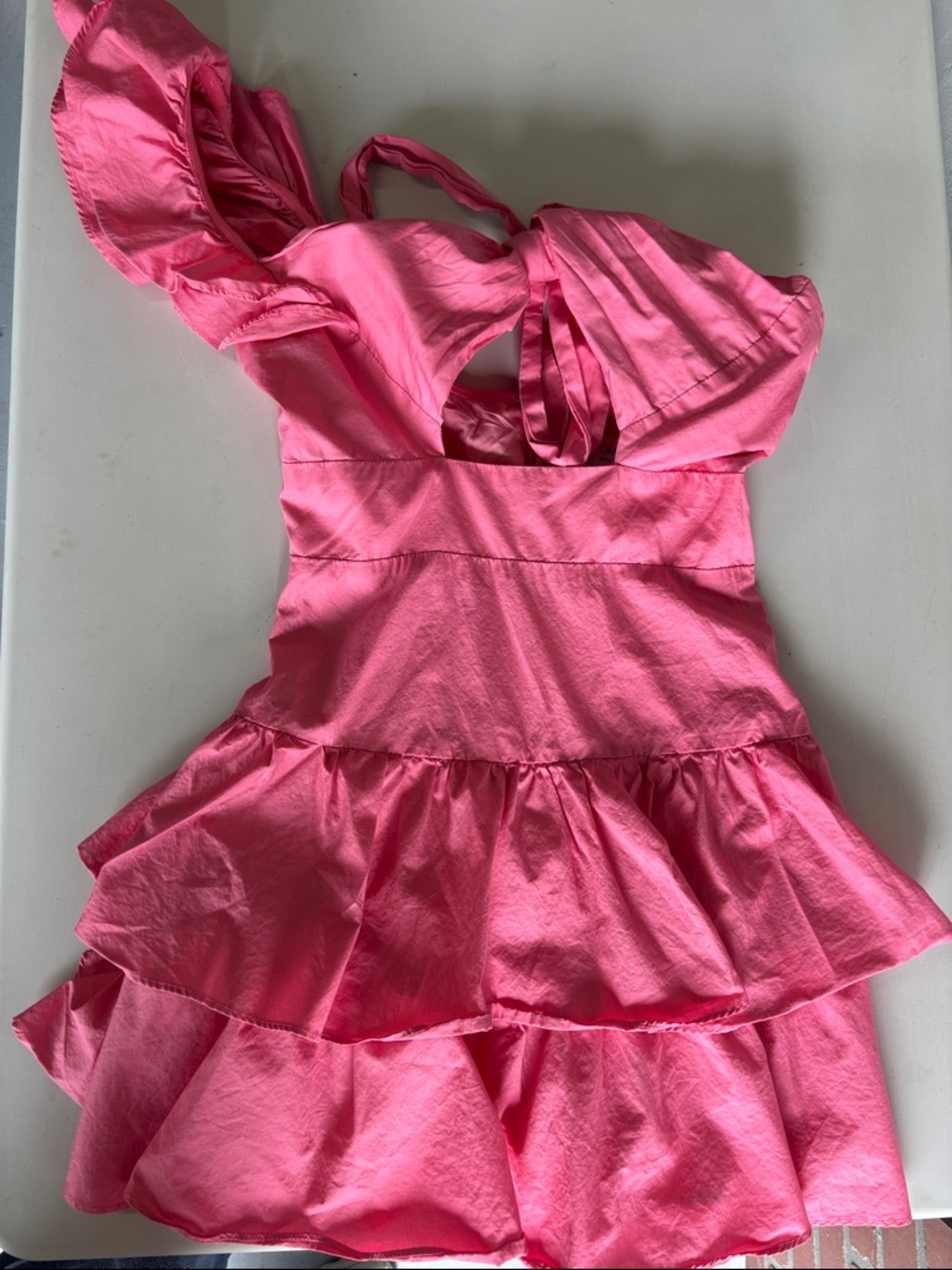 Hello Molly Pink Ruffle Mini Dress - Picture 5 of 7